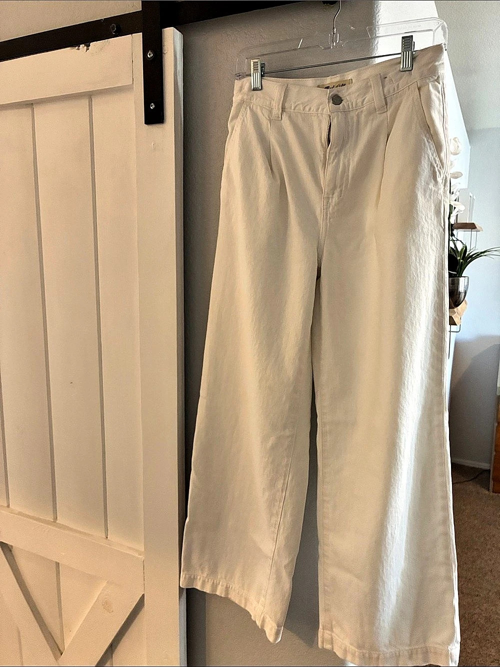 NWOT !! Madewell The Harlow Wide-Leg Jean Wide-Leg Jeans in White Waist 26